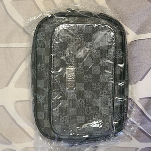 HI FINEST CROSS OVER BAG - BLACK & GRAY CHECKERED DESIGN